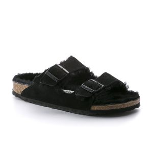 Arizona Shearling Black Suede Leather/Shearling