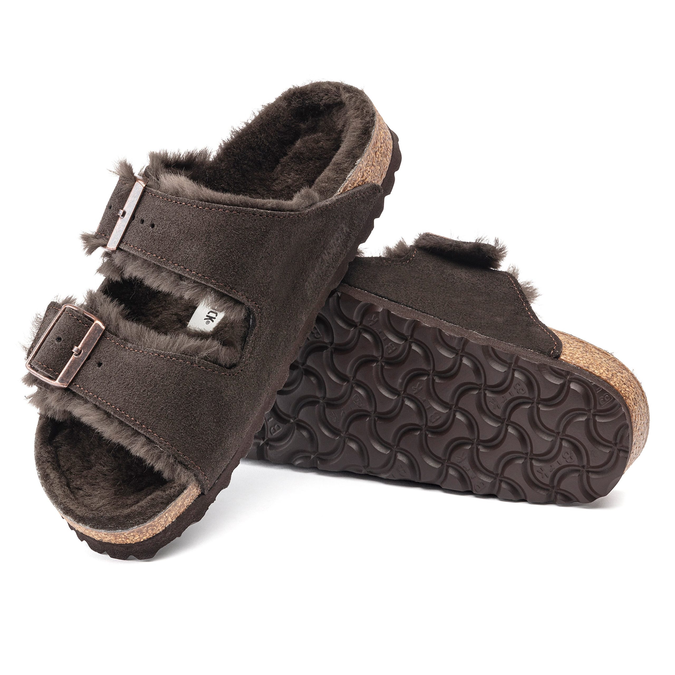 Arizona Shearling Mocca Suede Leather/Shearling - Image 4
