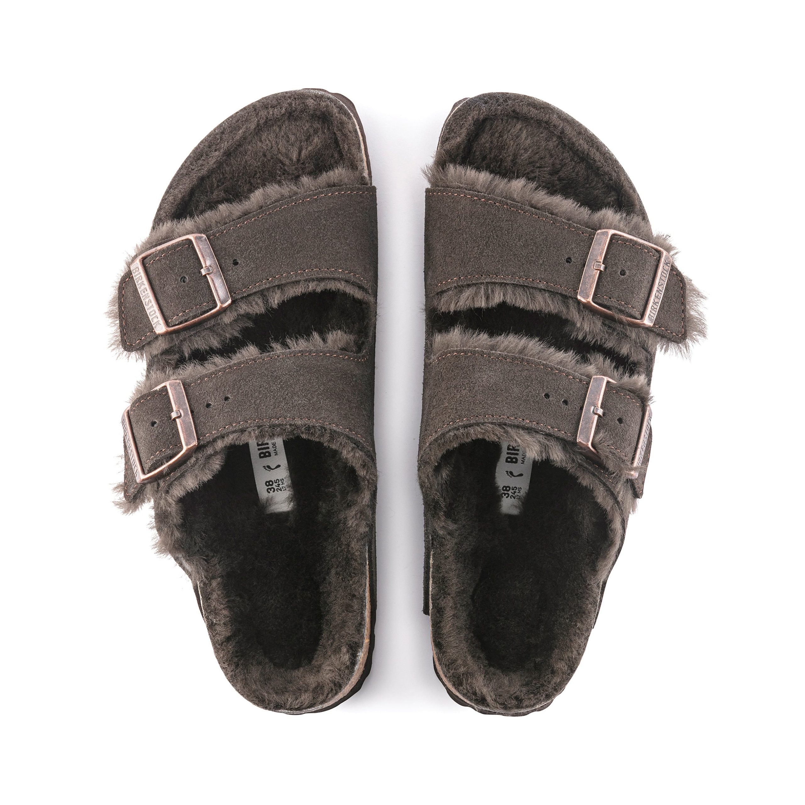 Arizona Shearling Mocca Suede Leather/Shearling - Image 3