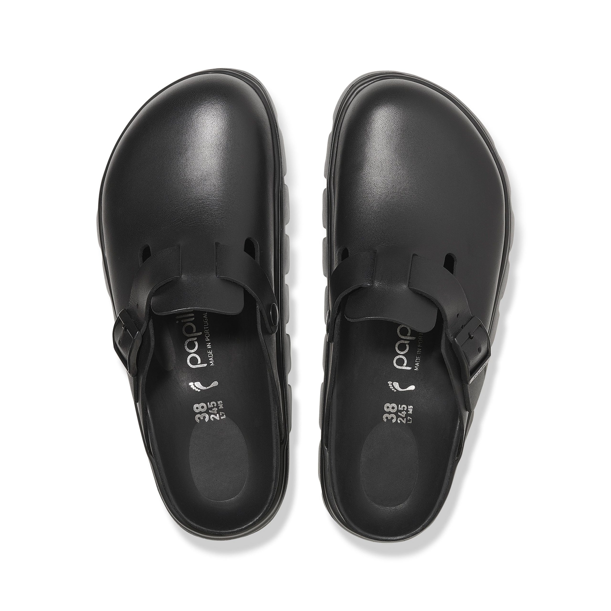 Boston Chunky Exquisite Black Smooth Leather - Image 3