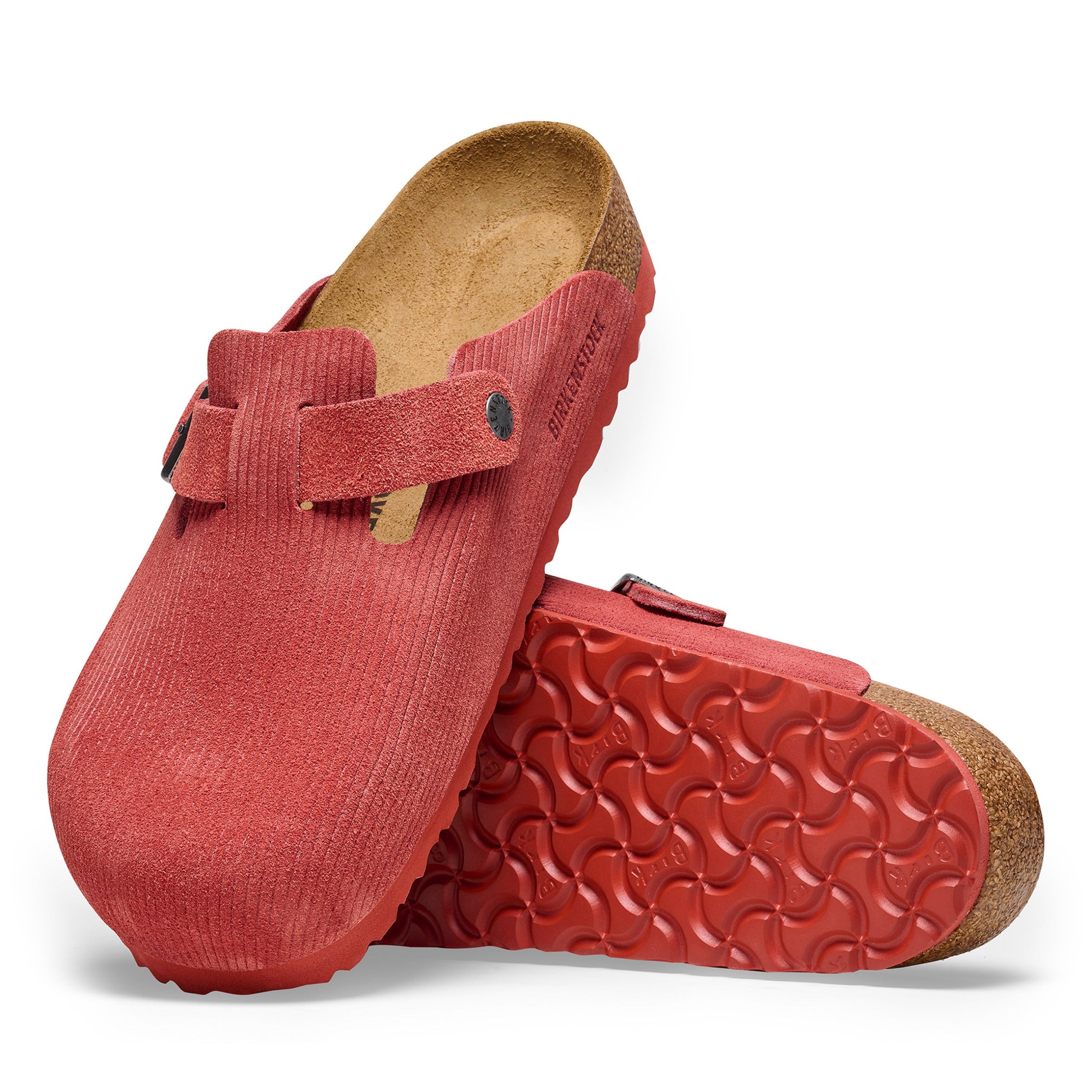 Boston Corduroy Sienna Red Embossed Suede Leather - Image 4