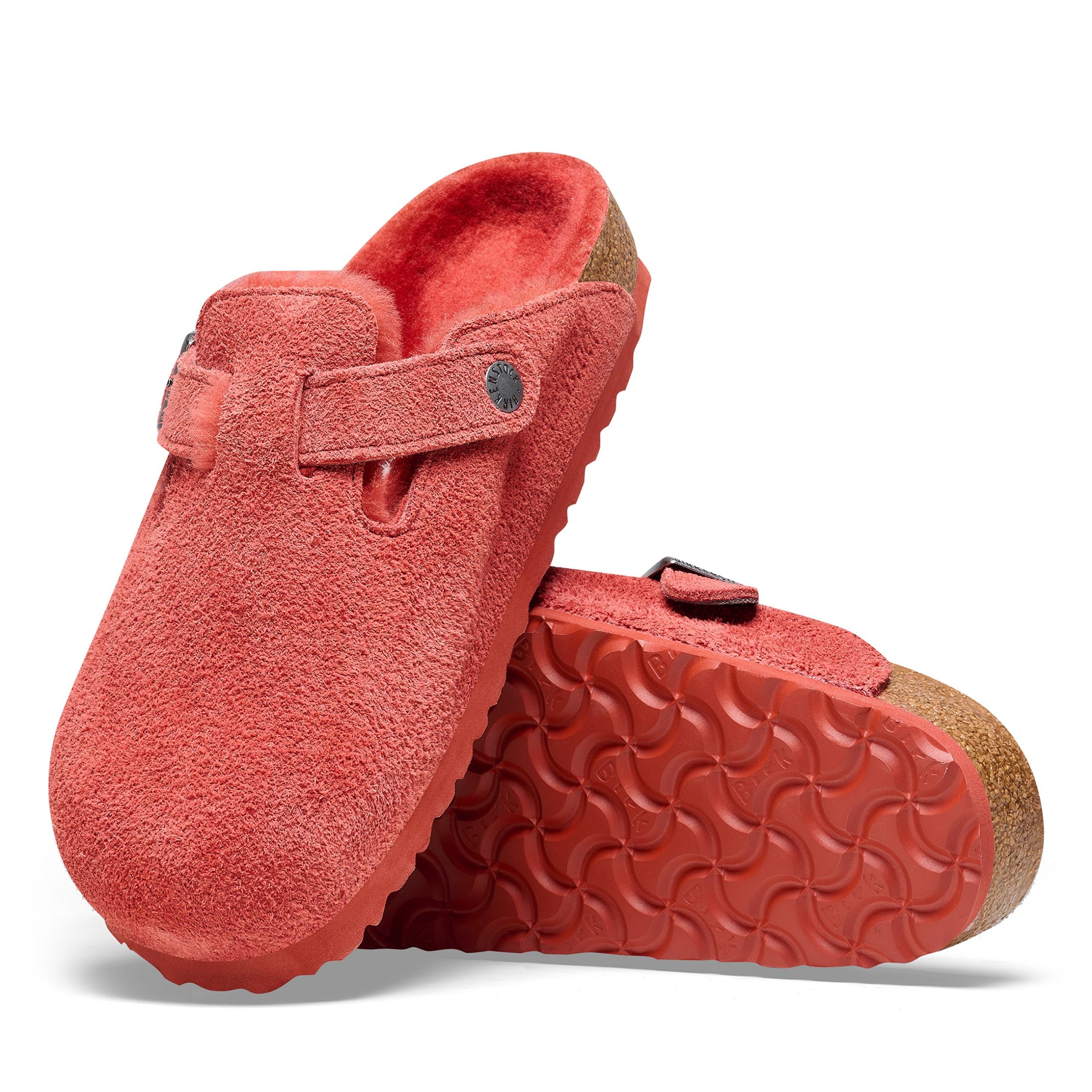Boston Shearling Sienna Red Suede Leather/Shearling - Image 4