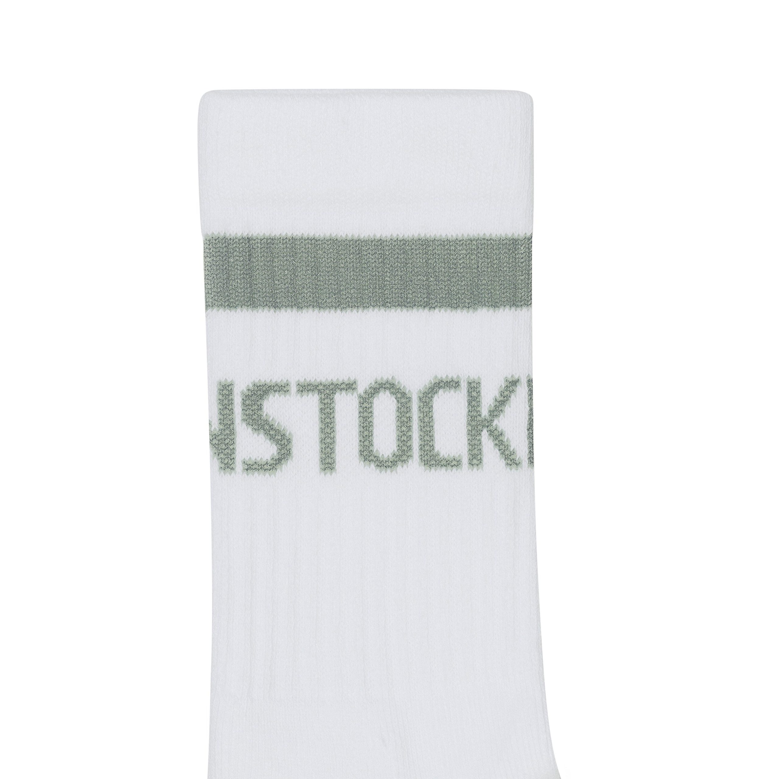 Cotton Tennis Sock White/Pure Sage - Image 2