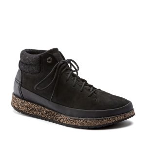 Honnef High Black Oiled Nubuck Leather