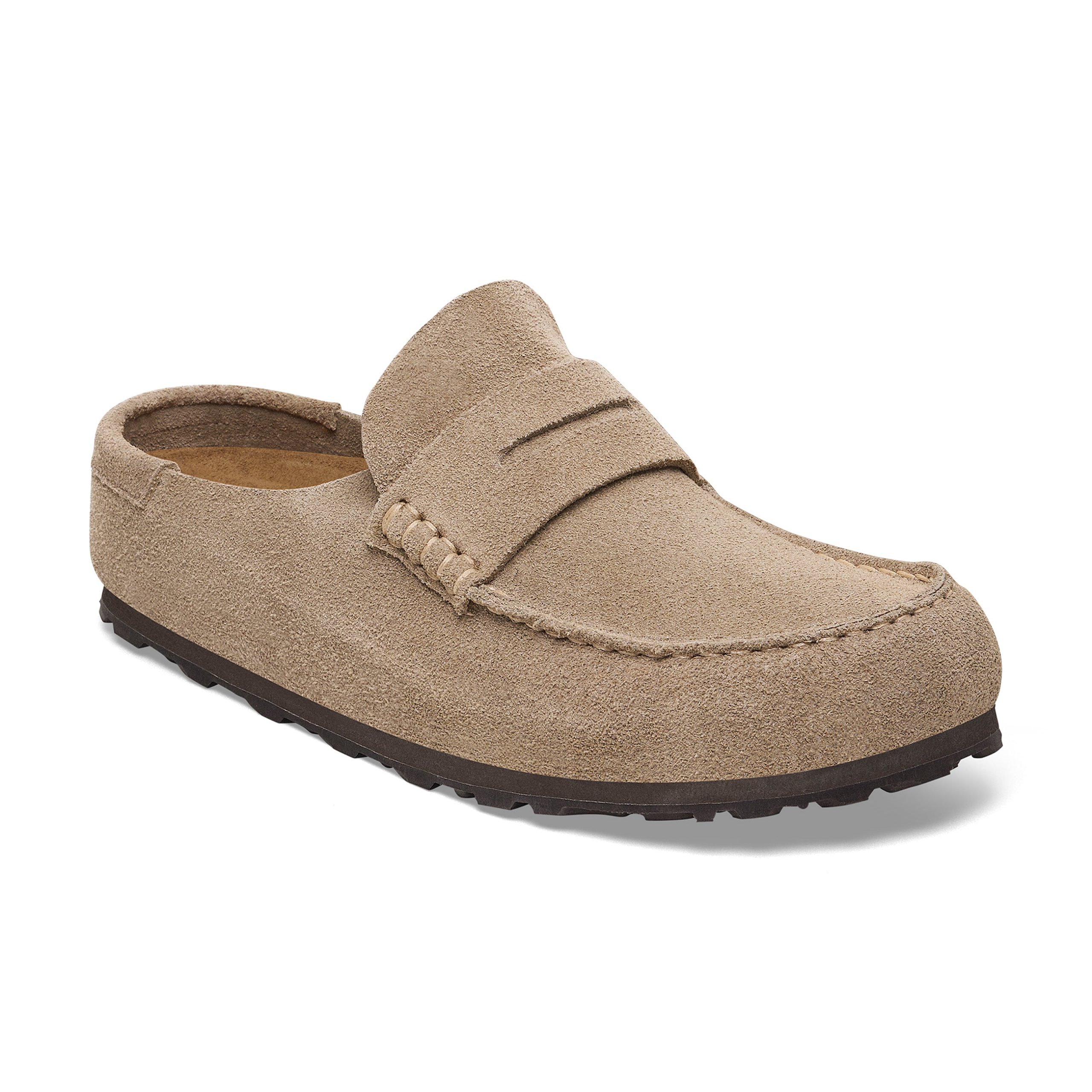 Naples Wrapped Taupe Suede Leather