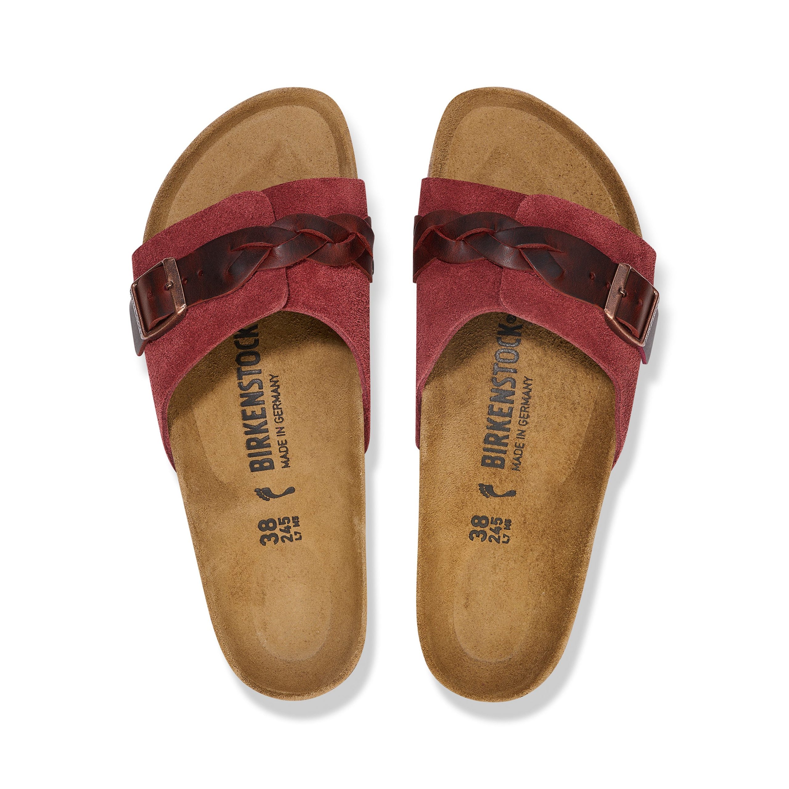 Oita Braided Zinfandel Suede Leather - Image 3