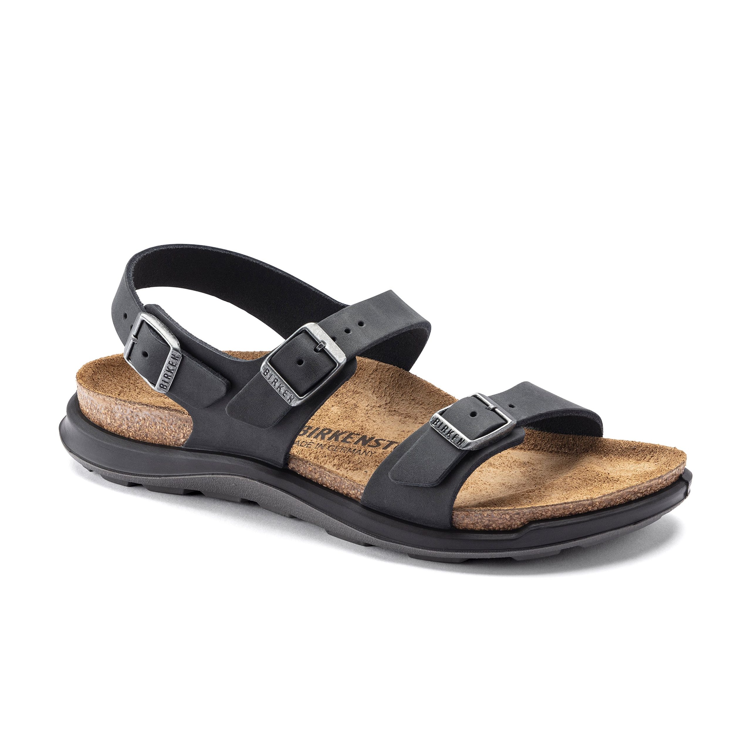 Sonora Cross Town Arctic Black Waxy Leather