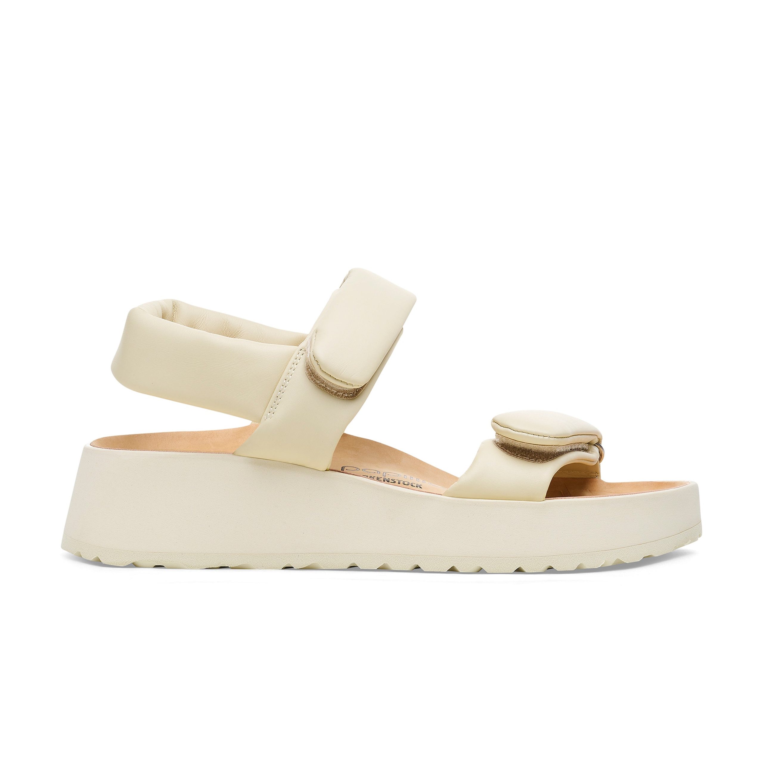 Theda Exquisite Platform Wedge Ecru Smooth Leather - Image 2