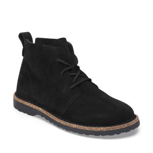 Uppsala Mid Black Suede Leather