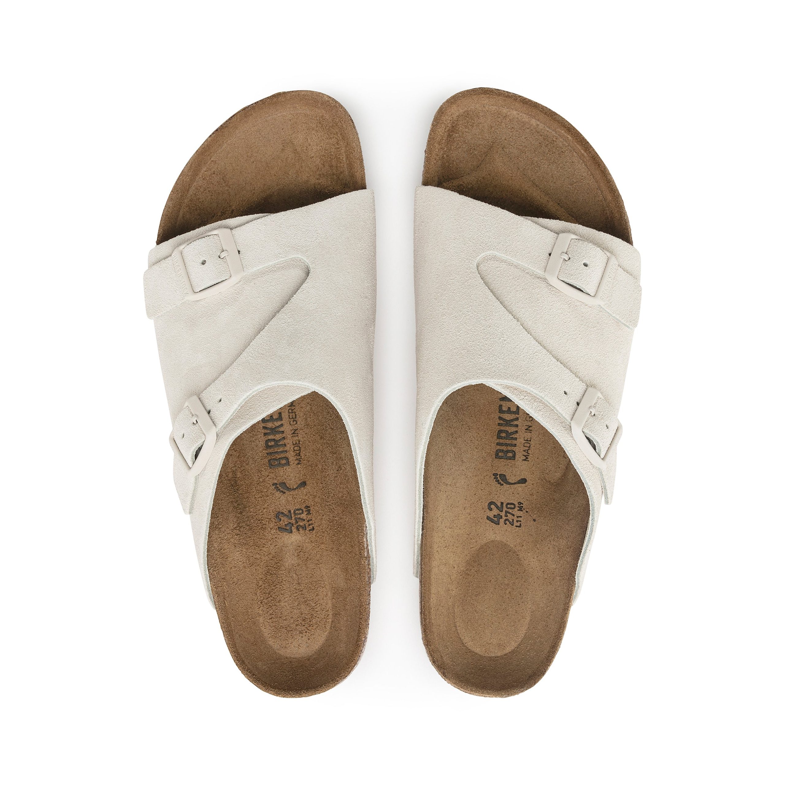 Zurich Antique White Suede Leather - Image 3